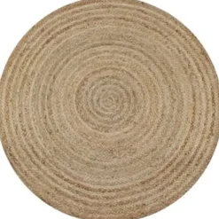 vidaXL - Tapijt - Beige - Jute - 90 cm