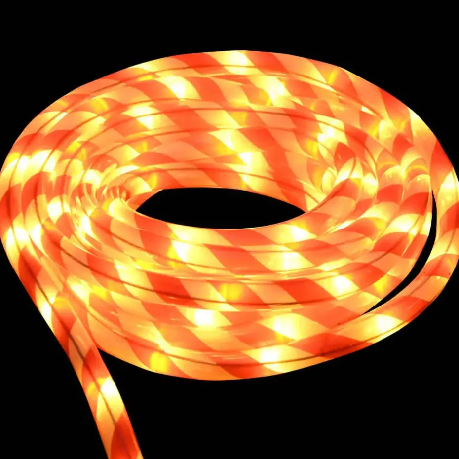 vidaXL - Touwenlicht met 2400 LED 100 m - Wit en rood - PVC