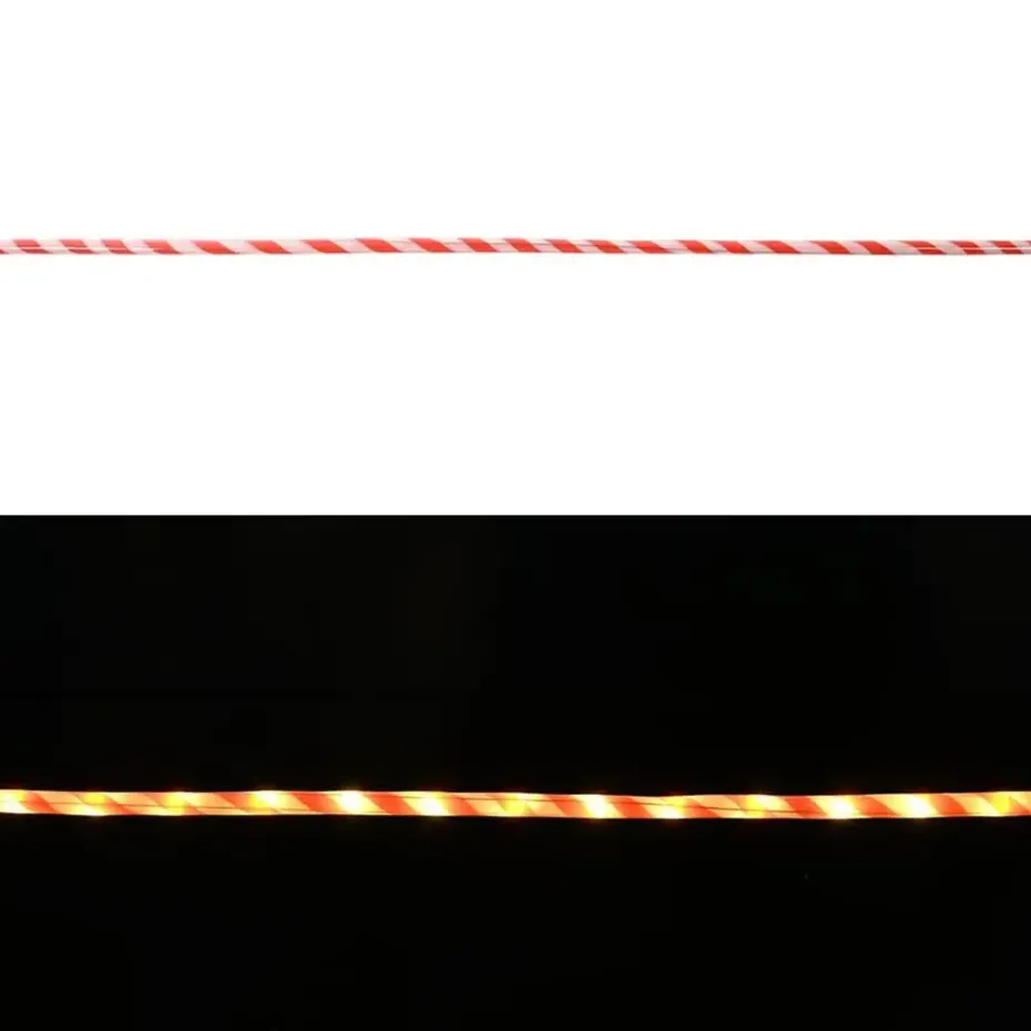 vidaXL - Touwenlicht met 2400 LED 100 m - Wit en rood - PVC