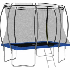 vidaXL - Trampolineset - Blauw - 274 x 183 x 76 cm