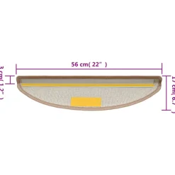 vidaXL - Trapmat - Bruin - Polypropyleen - 56 x 17 x 3 cm - 15 stuks