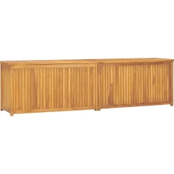 vidaXL - Tuinbox - Bruin - Teakhout - 200 x 50 x 55 cm