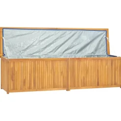 vidaXL - Tuinbox - Bruin - Teakhout - 200 x 50 x 55 cm