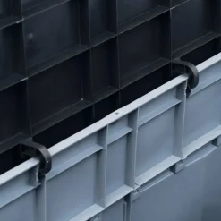 vidaXL - Tuinbox - Grijs - Kunststof