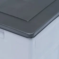 vidaXL - Tuinbox - Grijs - Kunststof