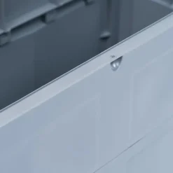vidaXL - Tuinbox - Grijs - Kunststof