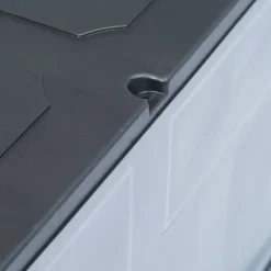 vidaXL - Tuinbox - Grijs - Kunststof