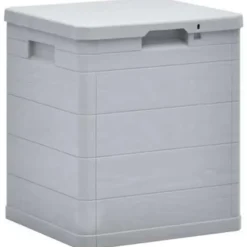 vidaXL - Tuinbox - Grijs - Kunststof