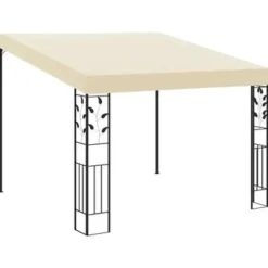 vidaXL - Tuinhuisje - Crème - Stof - 3 x 3 x 2.5 m