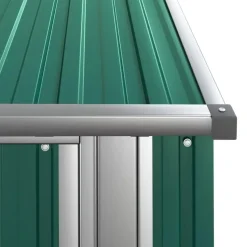 vidaXL - Tuinhuisje - Groen - Staal