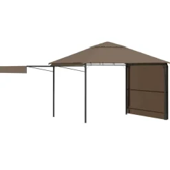 vidaXL - Tuinhuisje - Taupe - Polyester