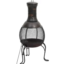 vidaXL - Tuinkachel - Zwart - Staal