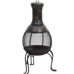 vidaXL - Tuinkachel - Zwart - Staal