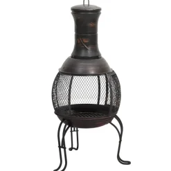 vidaXL - Tuinkachel - Zwart - Staal