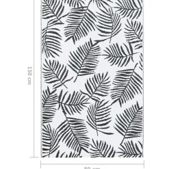 vidaXL - Tuinkleed - Wit - Polyetheen - 80 x 150 cm