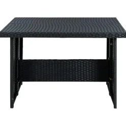 vidaXL - Tuinloungeset - Zwart - Poly rattan - 6 stuks - Met kussens