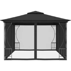 vidaXL - Tuinpaviljoen - Antraciet - Stof