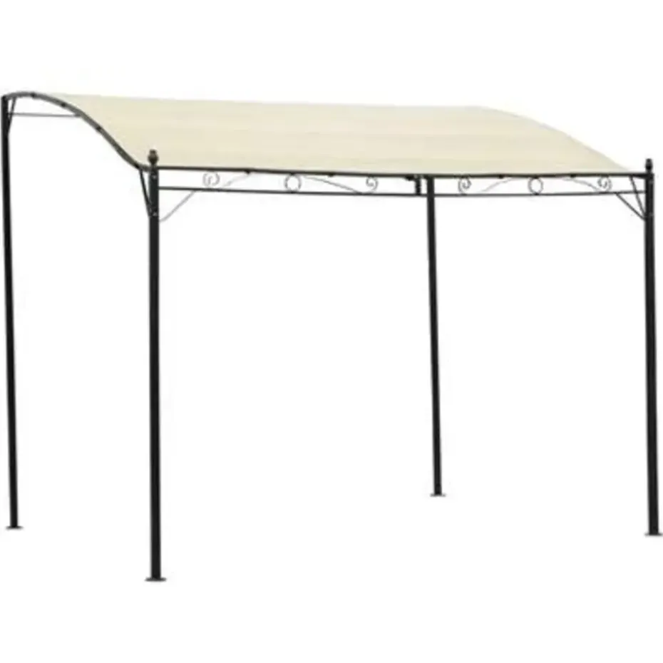 vidaXL - Tuinpaviljoen - Crème - Stof - 2 stuks