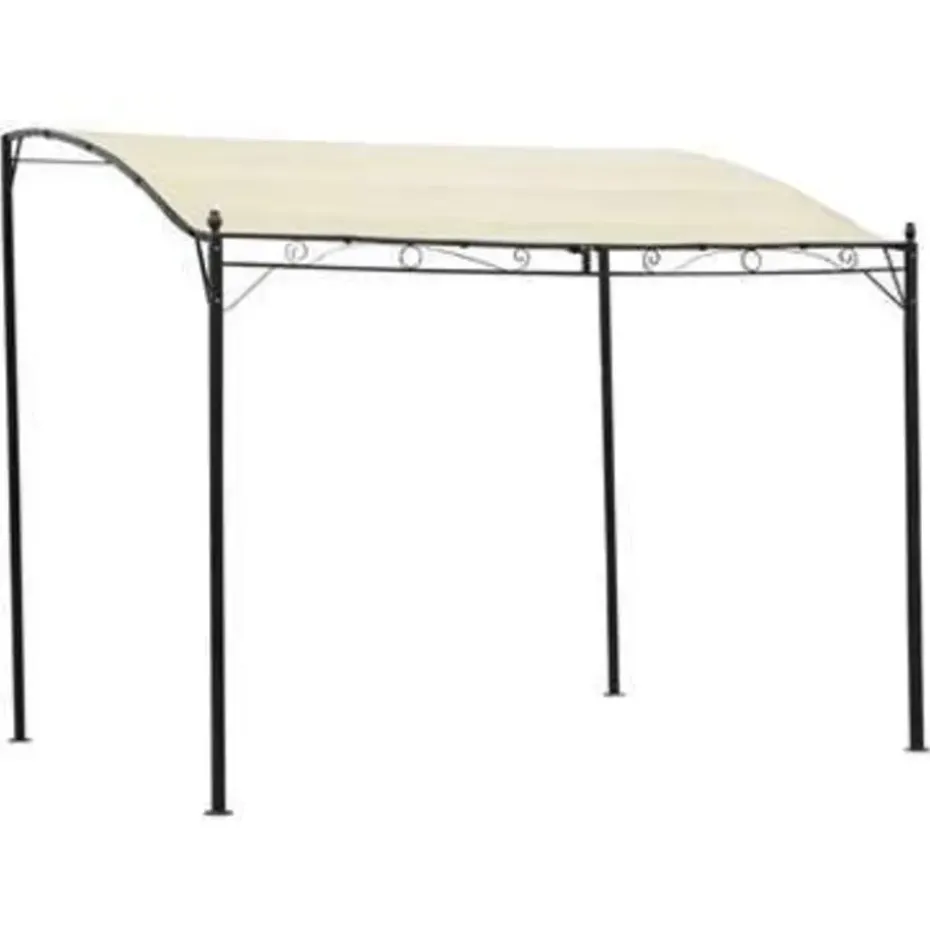 vidaXL - Tuinpaviljoen - Crème - Stof - 2 stuks