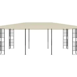 vidaXL - Tuinpaviljoen - Crème - Stof - 3 x 6 m