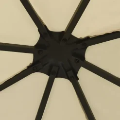 vidaXL - Tuinpaviljoen - Crème - Stof - 3 x 3 m