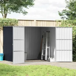 vidaXL - Tuinschuur - Antraciet - Staal