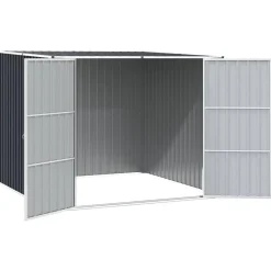 vidaXL - Tuinschuur - Antraciet - Staal