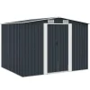 vidaXL - Tuinschuur - Antraciet - Staal
