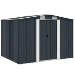 vidaXL - Tuinschuur - Antraciet - Staal