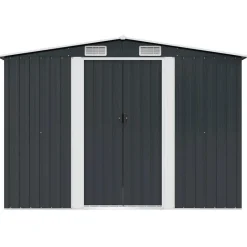 vidaXL - Tuinschuur - Antraciet - Staal