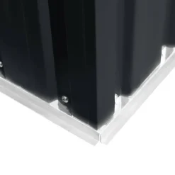 vidaXL - Tuinschuur - Antraciet - Staal