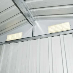 vidaXL - Tuinschuur - Grijs - Staal