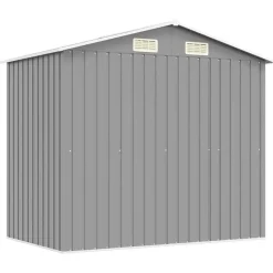 vidaXL - Tuinschuur - Grijs - Staal