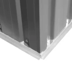 vidaXL - Tuinschuur - Grijs - Staal