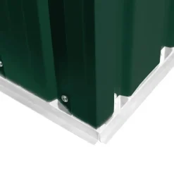 vidaXL - Tuinschuur - Groen - Staal