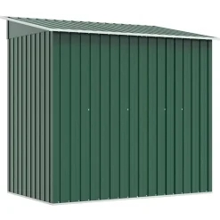 vidaXL - Tuinschuur - Groen - Staal