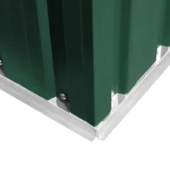 vidaXL - Tuinschuur - Groen - Staal