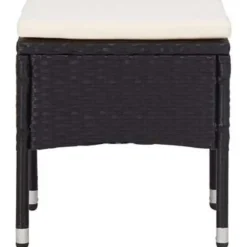 vidaXL - Tuinset - Zwart - Rattan