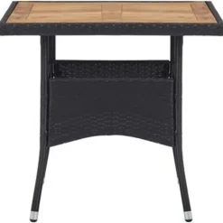 vidaXL - Tuinset - Zwart - Rattan