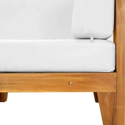 vidaXL - Tuinstoel - Wit - Acaciahout