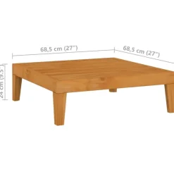 vidaXL - Tuinstoel - Wit - Acaciahout