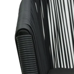 vidaXL - Tuinstoel - Zwart - Polyetheen - 2 stuks