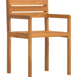 vidaXL - Tuinstoelen - Bruin - Massief acaciahout - 4 stuks - 50x53x80 cm