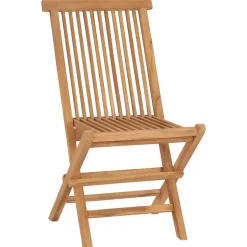 vidaXL - Tuinstoelen - Bruin - Hout - 2 stuks - Inklapbaar