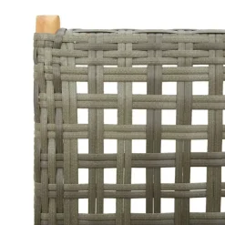 vidaXL - Tuinstoelen - Grijs - Acaciahout en poly rattan - 2 stuks