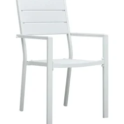 vidaXL - Tuinstoelen - Wit - Hout - 4 stuks