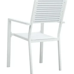 vidaXL - Tuinstoelen - Wit - Hout - 4 stuks