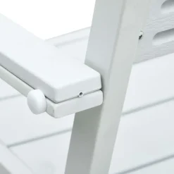 vidaXL - Tuinstoelen - Wit - Hout - 4 stuks