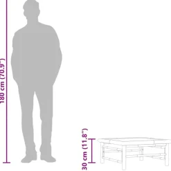 vidaXL - Tuintafel - Bruin - Bamboe