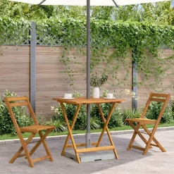 vidaXL - Tuintafel - Bruin - Hout